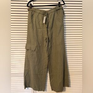 Anthropologie Moss Green Cargo Pants